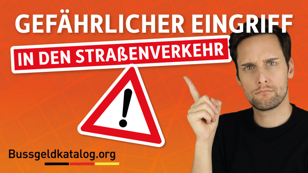 Dieses Video fasst gefährliche Eingriffe in den Straßenverkehr noch einmal zusammen.