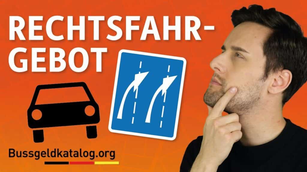 Erfahren Sie in diesem Video, wie das Rechtsfahrgebot funktioniert.