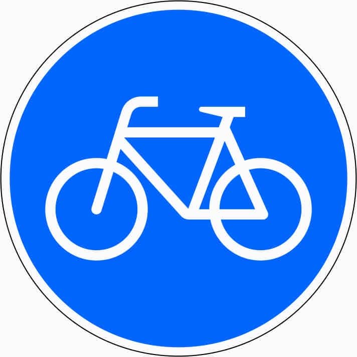 Verkehrszeichen 237: Radweg 