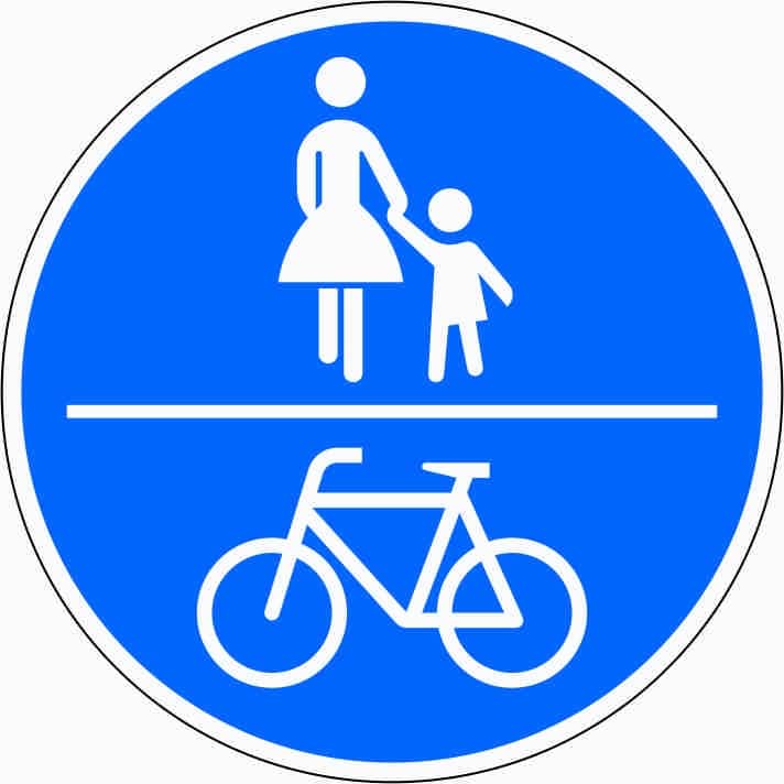 240: Gemeinsamer Geh- und Radweg