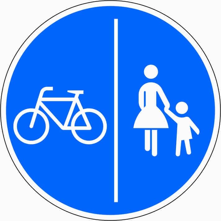 241: getrennter Rad- und Gehweg