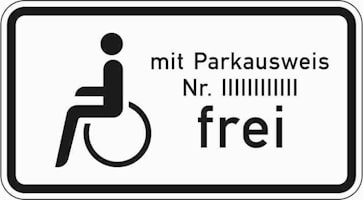 Unrechtmäßiges Parken auf einem Behindertenparkplatz ist eine Ordnungswidrigkeit.