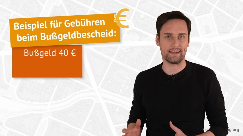 Alle Antworten zu den Gebühren eines Bußgeldbescheids erhalten Sie in diesem Video?